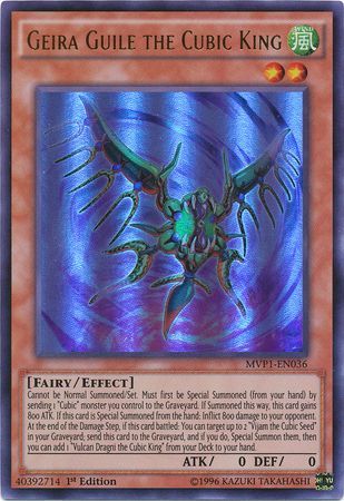 Geira Guile the Cubic King MVP1 EN036 Ultra Rare 1st Edition Geira Guile the Cubic King MVP1 EN036 Ultra Rare 1st Edition