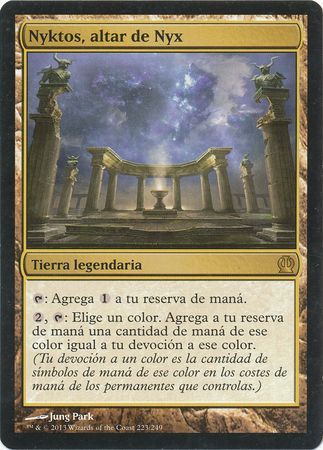 Nyktos altar de Nyx Nykthos Shrine to Nyx Theros Spanish Nyktos altar de Nyx Nykthos Shrine to Nyx Theros Spanish