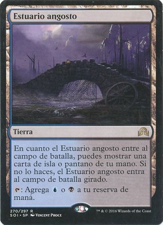 Estuario angosto Choked Estuary Shadows over Innistrad Spanish Shadows over Innistrad Spanish Singles Estuario angosto Choked Estuary Shadows over Innistrad Spanish Shadows over Innistrad Spanish Singles