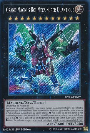 Grand Magnus Roi Meca Super Quantique WIRA FR037 Secret Rare 1st Edition Grand Magnus Roi Meca Super Quantique WIRA FR037 Secret Rare 1st Edition