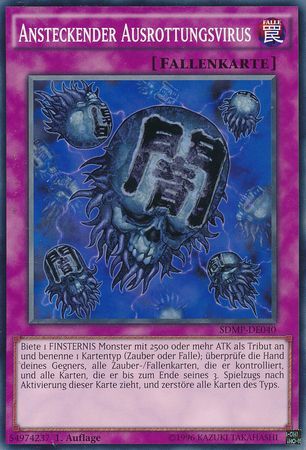 Ansteckender Asurottungsvirus SDMP DE040 Common 1st Edition German Yugioh Cards Ansteckender Asurottungsvirus SDMP DE040 Common 1st Edition German Yugioh Cards