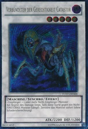 Ultimate Rare Verbundeter Der Gerechtigkeit Catastor TU07 DE000 German Yugioh Cards Ultimate Rare Verbundeter Der Gerechtigkeit Catastor TU07 DE000 German Yugioh Cards
