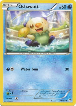 Oshawott 30 114 Common XY Steam Siege Singles Oshawott 30 114 Common XY Steam Siege Singles