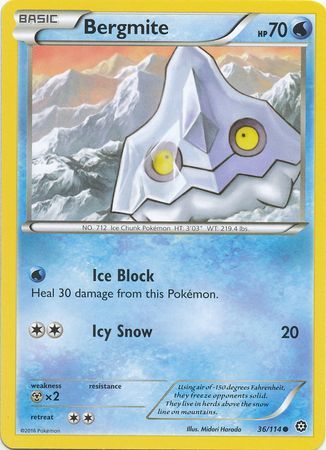 Bergmite 36 114 Common XY Steam Siege Singles Bergmite 36 114 Common XY Steam Siege Singles