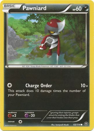 Pawniard 63 114 Common XY Steam Siege Singles Pawniard 63 114 Common XY Steam Siege Singles