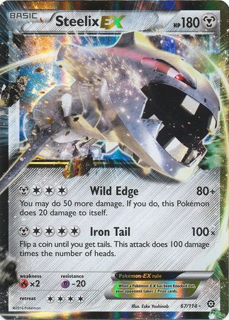 M Steelix EX (Full Art) - XY - Steam Siege - Pokemon