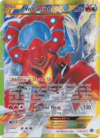 Volcanion Ex Xy Steam Siege Pokemon Trollandtoad