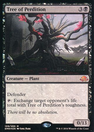 Tree of Perdition 109 205 EMN Prerelease Foil Promo Magic The Gathering Promo Cards Tree of Perdition 109 205 EMN Prerelease Foil Promo Magic The Gathering Promo Cards