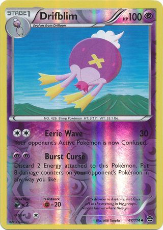 Drifblim 47 114 Uncommon Reverse Holo XY Steam Siege Reverse Holo Singles Drifblim 47 114 Uncommon Reverse Holo XY Steam Siege Reverse Holo Singles