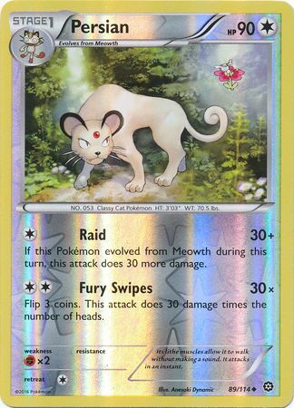 Persian - XY: Steam Siege Reverse Holo - Pokemon | TrollAndToad