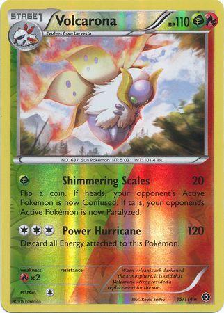 Volcarona 15 114 Rare Reverse Holo XY Steam Siege Reverse Holo Singles Volcarona 15 114 Rare Reverse Holo XY Steam Siege Reverse Holo Singles