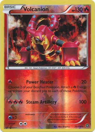 Volcanion - 25/114 - Rare Reverse Holo