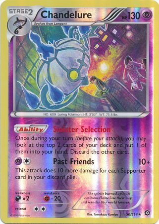 Chandelure 50 114 Holo Rare Reverse Holo XY Steam Siege Reverse Holo Singles Chandelure 50 114 Holo Rare Reverse Holo XY Steam Siege Reverse Holo Singles