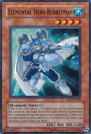 Elemental Hero Bubbleman DP1 EN009 Common Unlimited Duelist Pack Jaden Yuki 1 Unlimited Singles Elemental Hero Bubbleman DP1 EN009 Common Unlimited Duelist Pack Jaden Yuki 1 Unlimited Singles
