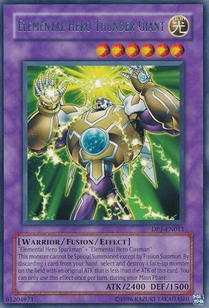 Elemental Hero Thunder Giant DP1 EN011 Rare Unlimited Duelist Pack Jaden Yuki 1 Unlimited Singles Elemental Hero Thunder Giant DP1 EN011 Rare Unlimited Duelist Pack Jaden Yuki 1 Unlimited Singles