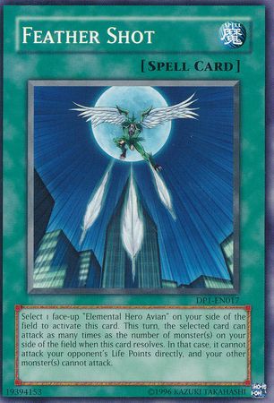 Feather Shot DP1 EN017 Common Unlimited Duelist Pack Jaden Yuki 1 Unlimited Singles Feather Shot DP1 EN017 Common Unlimited Duelist Pack Jaden Yuki 1 Unlimited Singles