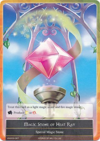 Magic Stone of Heat Ray VIN002 087 Force of Will Vingolf 2 Valkyria Chronicles Singles Magic Stone of Heat Ray VIN002 087 Force of Will Vingolf 2 Valkyria Chronicles Singles