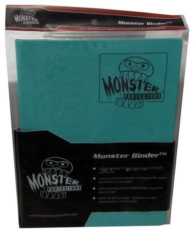 Monster Protectors Teal Dragonfly Matte 9 Pocket Portfolio Binder MON9PTEA Binders Portfolios Monster Protectors Teal Dragonfly Matte 9 Pocket Portfolio Binder MON9PTEA Binders Portfolios