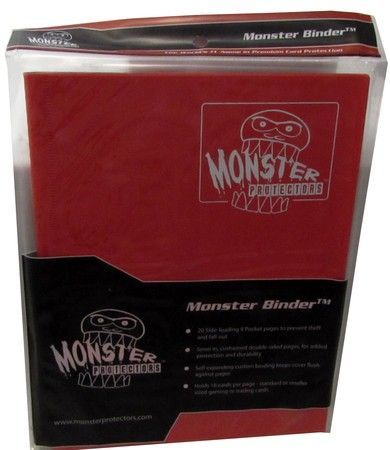 Monster Protectors Red Matte 9 Pocket Portfolio Binder 9P MRD Binders Portfolios Monster Protectors Red Matte 9 Pocket Portfolio Binder 9P MRD Binders Portfolios