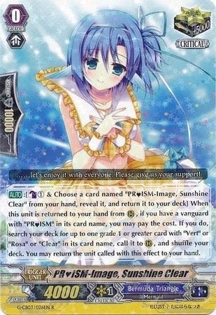 PRISM Image Sunshine Clear G CB03 026EN Rare R G Clan Booster 3 Blessing of Divas Singles PRISM Image Sunshine Clear G CB03 026EN Rare R G Clan Booster 3 Blessing of Divas Singles