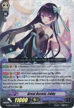 Great Ascent Liddy G CB03 008EN Double Rare RR G Clan Booster 3 Blessing of Divas Singles Great Ascent Liddy G CB03 008EN Double Rare RR G Clan Booster 3 Blessing of Divas Singles