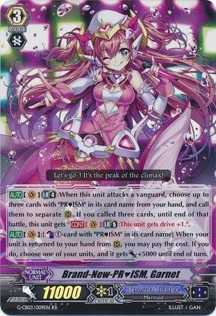 Brand New PRISM Garnet G CB03 009EN Double Rare RR G Clan Booster 3 Blessing of Divas Singles Brand New PRISM Garnet G CB03 009EN Double Rare RR G Clan Booster 3 Blessing of Divas Singles
