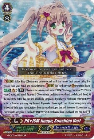 PRISM Image Sunshine Vert G CB03 002EN Triple Rare RRR G Clan Booster 3 Blessing of Divas Singles PRISM Image Sunshine Vert G CB03 002EN Triple Rare RRR G Clan Booster 3 Blessing of Divas Singles
