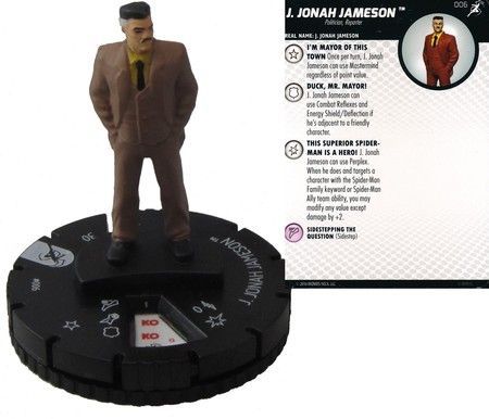 J Jonah Jameson 006 Superior Foes of Spider Man Marvel Heroclix Marvel The Superior Foes of Spider Man Singles J Jonah Jameson 006 Superior Foes of Spider Man Marvel Heroclix Marvel The Superior Foes of Spider Man Singles