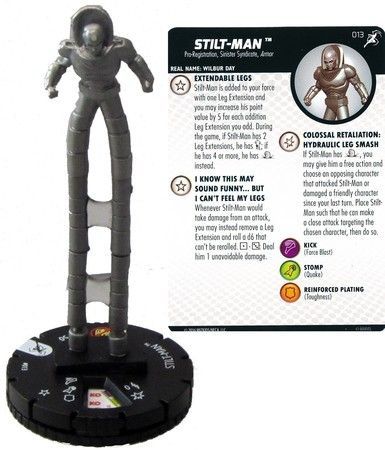 Heroclix - Stilt-Man #013 Legacy w/ 2024 10 Leg Extensions