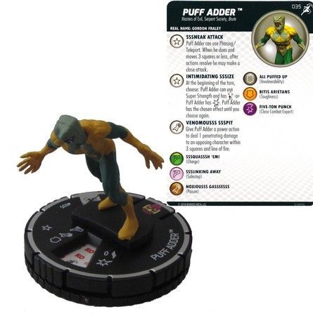 Puff Adder 035 Superior Foes of Spider Man Marvel Heroclix Puff Adder 035 Superior Foes of Spider Man Marvel Heroclix