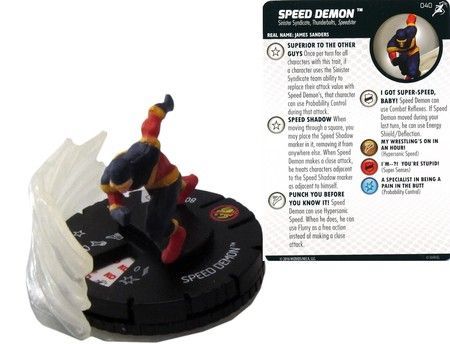 Speed Demon 040 Superior Foes of Spider Man Marvel Heroclix W Shadow Speed FX Base Speed Demon 040 Superior Foes of Spider Man Marvel Heroclix W Shadow Speed FX Base