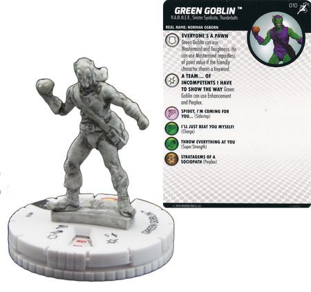 Green Goblin Sketch Variant 010 Superior Foes of Spider Man Marvel Heroclix Green Goblin Sketch Variant 010 Superior Foes of Spider Man Marvel Heroclix