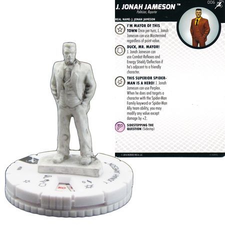 J Jonah Jameson Sketch Variant 006 Superior Foes of Spider Man Marvel Heroclix J Jonah Jameson Sketch Variant 006 Superior Foes of Spider Man Marvel Heroclix