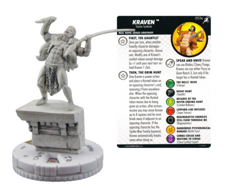 Kraven Sketch Variant 053a Superior Foes of Spider Man Marvel Heroclix Kraven Sketch Variant 053a Superior Foes of Spider Man Marvel Heroclix