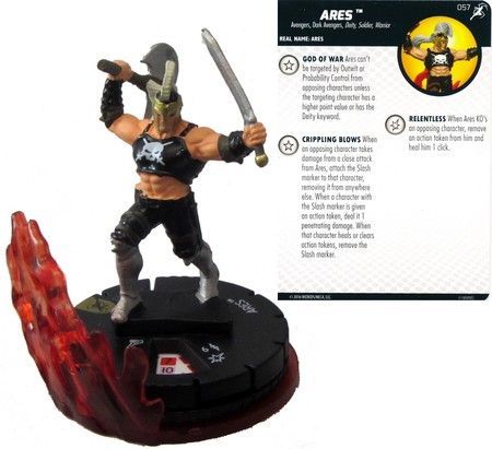 Ares #057 Superior Foes of Spider-Man Marvel Heroclix (W/Fire FX Base)