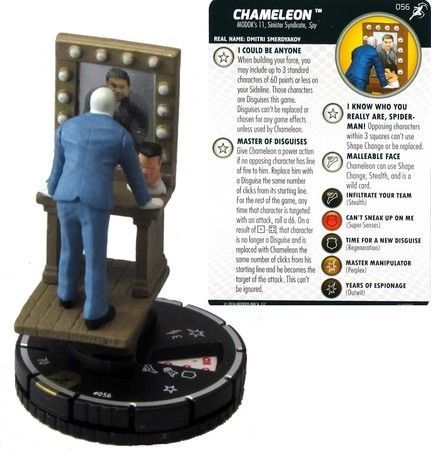 Chameleon 056 Superior Foes of Spider Man Marvel Heroclix Marvel The Superior Foes of Spider Man Singles Chameleon 056 Superior Foes of Spider Man Marvel Heroclix Marvel The Superior Foes of Spider Man Singles