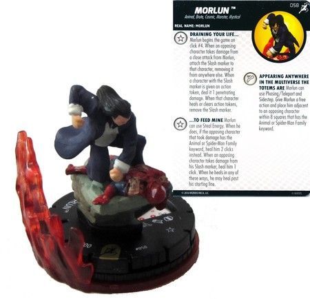 Morlun 058 Superior Foes of Spider Man Marvel Heroclix W Slash FX Base Morlun 058 Superior Foes of Spider Man Marvel Heroclix W Slash FX Base