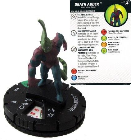 Death Adder #022 Superior Foes of Spider-Man Marvel Heroclix