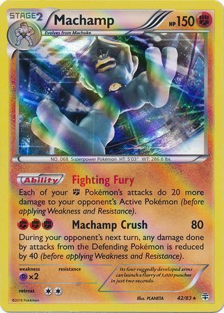 Machamp 42 83 Holo Rare All Holo Misprint Generations Singles Machamp 42 83 Holo Rare All Holo Misprint Generations Singles