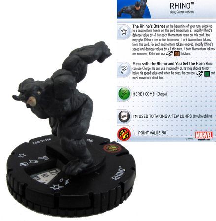 Rhino M16 002 WizKids Promo Marvel Heroclix Heroclix WizKids Promos Rhino M16 002 WizKids Promo Marvel Heroclix Heroclix WizKids Promos