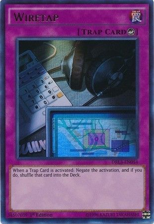 Wiretap DRL3 EN054 Ultra Rare 1st Edition Wiretap DRL3 EN054 Ultra Rare 1st Edition