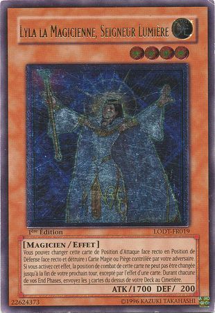 Ultimate Rare Lyla la Magicienne Seigneur Lumiere LODT FR019 1st Edition French Yugioh Cards Ultimate Rare Lyla la Magicienne Seigneur Lumiere LODT FR019 1st Edition French Yugioh Cards