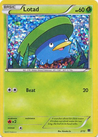 Lotad 2 12 McDonald s Holo Promo Pokemon McDonald s Promos Lotad 2 12 McDonald s Holo Promo Pokemon McDonald s Promos