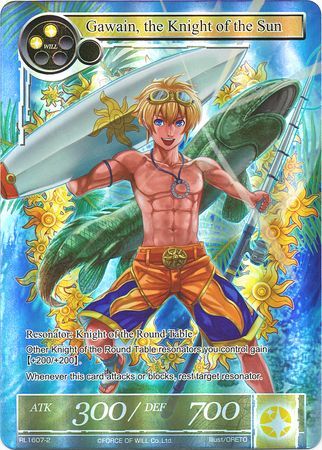 Gawain the Knight of the Sun RL1607 2 Full Art Foil Promo Force of Will Promos Gawain the Knight of the Sun RL1607 2 Full Art Foil Promo Force of Will Promos