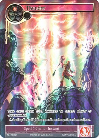Thunder RL1509 2 Full Art Foil Promo Thunder RL1509 2 Full Art Foil Promo