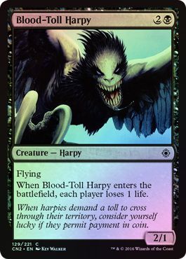 Blood Toll Harpy 129 221 Foil Conspiracy Take the Crown Foil Singles Blood Toll Harpy 129 221 Foil Conspiracy Take the Crown Foil Singles
