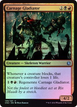 Carnage Gladiator 199 221 Foil Conspiracy Take the Crown Foil Singles Carnage Gladiator 199 221 Foil Conspiracy Take the Crown Foil Singles