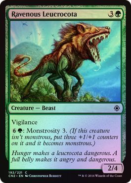 Ravenous Leucrocota 192 221 Foil Conspiracy Take the Crown Foil Singles Ravenous Leucrocota 192 221 Foil Conspiracy Take the Crown Foil Singles