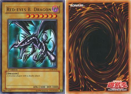 Red-Eyes B. Dragon - LOB-070 - Ultra Rare 1st Edition (Asian-English  Version)