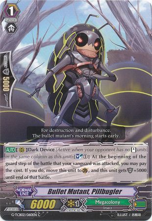 Bullet Mutant Pillbugler G TCB02 060 Common C G Technical Booster 2 The Genius Strategy Singles Bullet Mutant Pillbugler G TCB02 060 Common C G Technical Booster 2 The Genius Strategy Singles